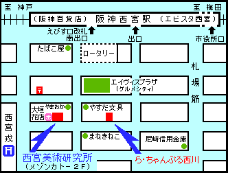 「ら・ちゃんぷる西川」の地図